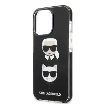 Etui Karl Lagerfeld KLHCP13XTPE2TK pro iPhone 13 Pro Max 6,7" pevný obal černý/černý Karl
