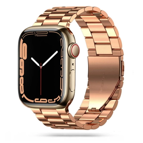 Tech-protect stainless apple watch 4 / 5 / 6 / 7 / 8 / se / ultra (42 / 44 / 45 / 49 mm) rose gold