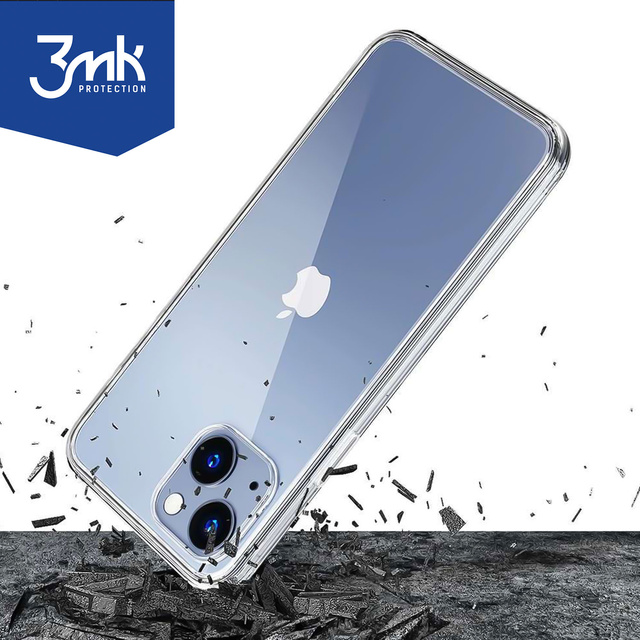 Pancierové puzdro na iPhone 15 3mk Armor Case Číre ochranné zadné priehľadné sklo