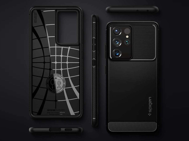 Etui Spigen Rugged Armor do Samsung Galaxy S21 Ultra Matte Black