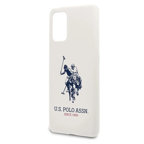 US Polo Silicone Collection Samsung Galaxy S20 Plus Handyhülle weiß/weiß