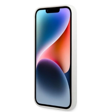 Karl Lagerfeld KLHCP14XSNIKBCH Hülle für iPhone 14 Pro Max 6.7" Hardcase Silikon Ikonik weiß/weiß