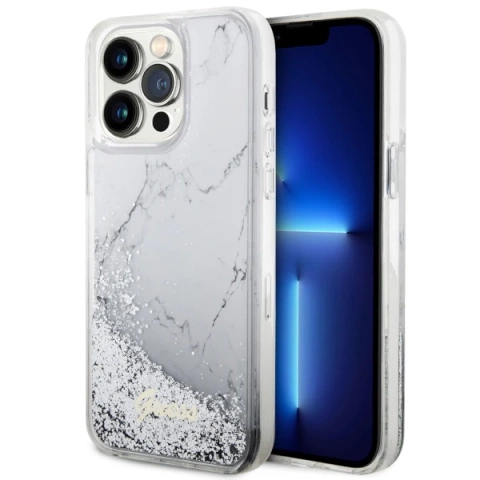 Etui Guess GUHCP14XLCSGSGH do iPhone 14 Pro Max 6.7" hardcase Liquid Glitter Marble