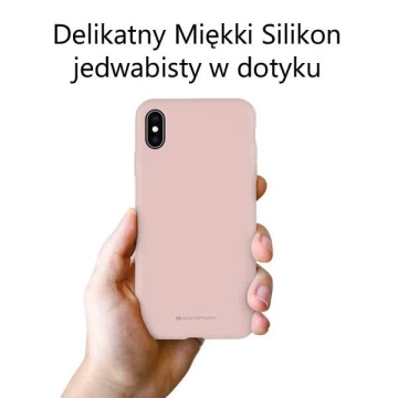Silikónový obal na telefón Mercury pre iPhone 14 Pro ružový pieskový/ružový pieskový