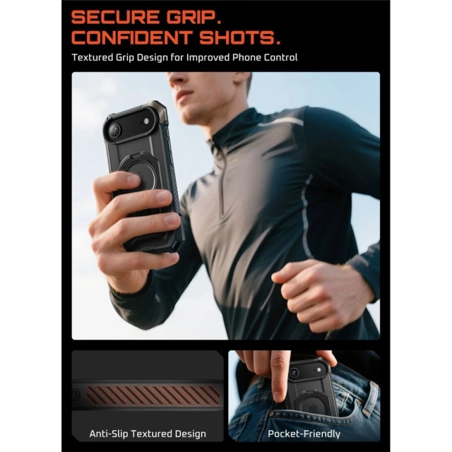 Etui Supcase UB Grip Mag MagSafe do iPhone 17 Air Black