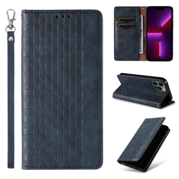 Magnet Strap Case Case pre iPhone 12 Pro Max Pouch Wallet Mini Lanyard Pendant Blue