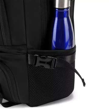 Bange wasserdichter Rucksack für 15,6-Zoll-Laptop, Stadtreisender, 45 x 30 x 16 cm, für Arbeit, Flugzeug, Herren, Damen, mit USB-Anschluss Schwarz