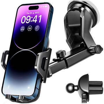 Car phone holder, window, grille, cockpit, car dashboard, car grilles, for the phone, Black