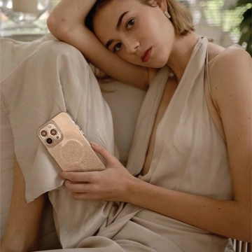 UNIQ etui Coehl Lumino iPhone 14 Pro Max 6,7" srebrný/šumivý strieborný