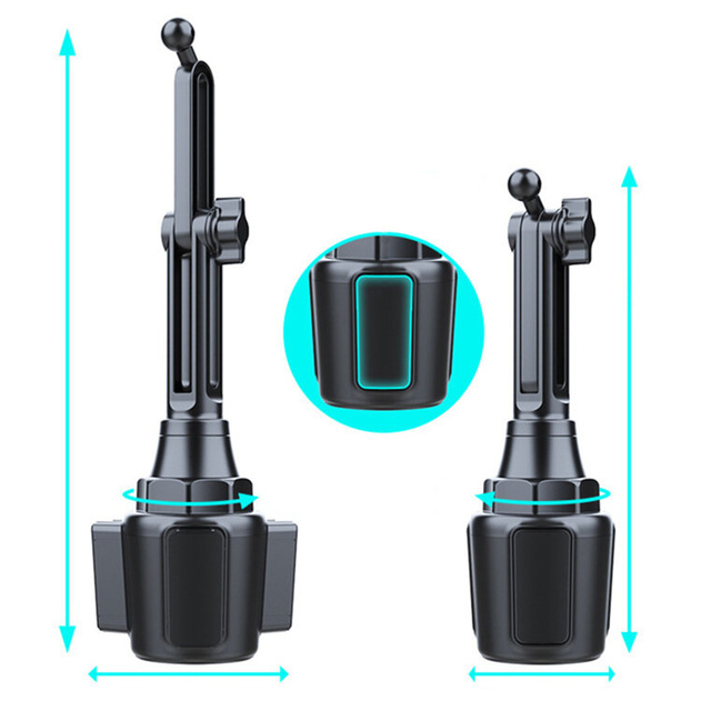 Car holder Cup Holder for the car universal for the phone in place of the cup Black