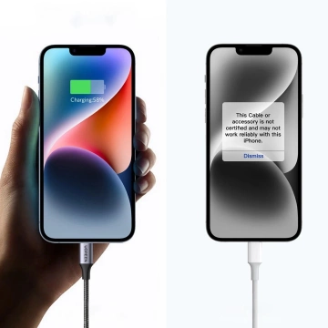 Kabel USB-C – Lightning 1m Ugreen US304 60759 MFi 3A Szary