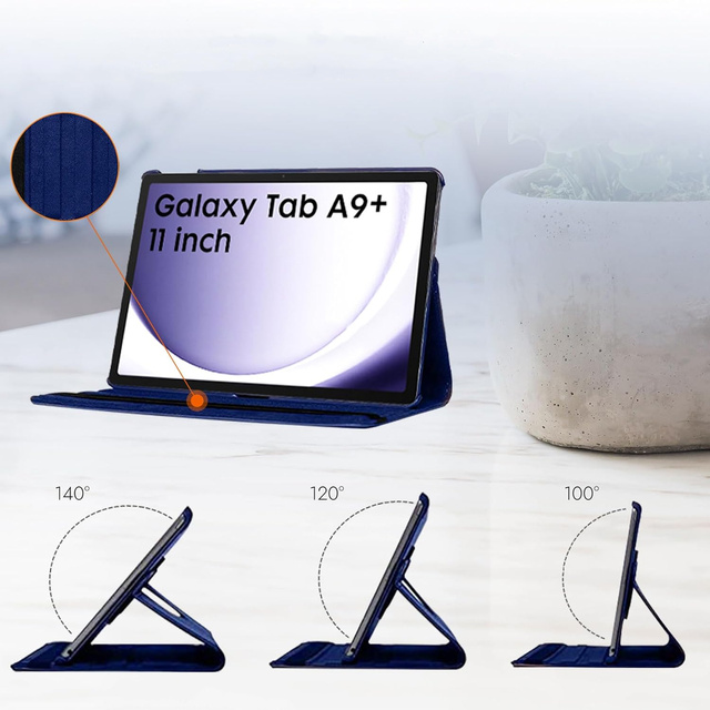 Pouzdro pro Samsung Galaxy Tab A9 Plus 2023 11" (X210/X215/X216) Otočný kryt Tablet Flip Cover Pouzdro Alogy Navy Blue