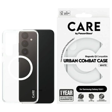 Samsung Galaxy S24 CARE von PanzerGlass Flagship QI Case Transparent