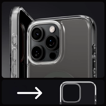 Spigen Ultra Hybrid Mag MagSafe Glass Case for Apple iPhone 16 Pro Case Graphite