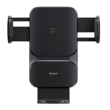 Baseus Wisdom Car Holder for a car phone with a QI inductive charger for a grille Black