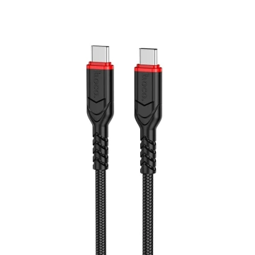 HOCO Cable Type C to Type C X59 3m Black PD 60W 3A Nylon Braid