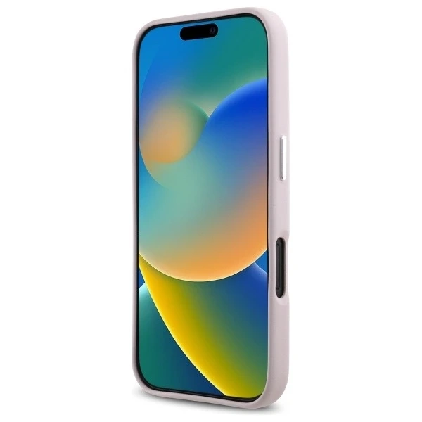 Puzdro Karl Lagerfeld pre iPhone 16 6,1" Pink MagSafe Hardcase FW Metal Plate