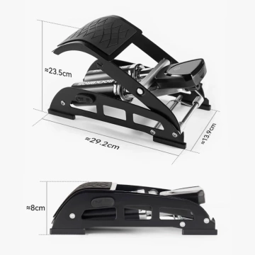 Rockbros 42430001001 foot pump with display - black