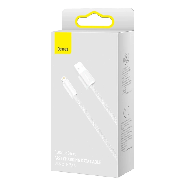 Baseus Dynamic USB to Lightning cable, 2.4A, 1m (white)