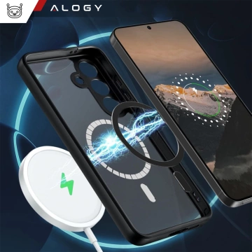 Puzdro pre Apple iPhone 16 Pro Max Alogy Anti-Shock Hybrid Case pre MagSafe Transparent