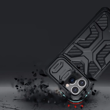 Pancéřový kryt Nillkin Adventruer Case pro iPhone 13 Pro s krytem fotoaparátu černý