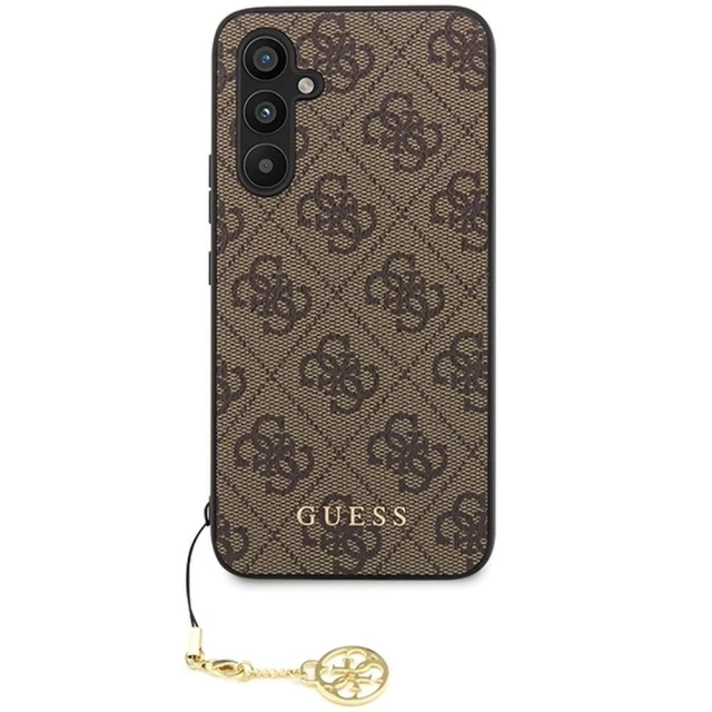 Originální pouzdro GUESS Hardcase GUHCS23FEGF4GBR pro Samsung Galaxy S23 FE (4G Charm / hnědá)