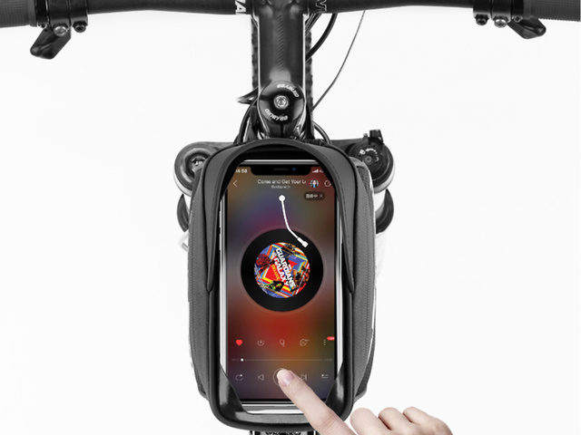 Чохол-сумка, велотримач RockBros 033BK, багажник для велосипеда, на рамі Чорний