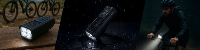 Světlo na kolo Přední LED světlo na kolo Osvětlení na kolo Vodotěsné IPX5 Alogy P12 Bike Light Black