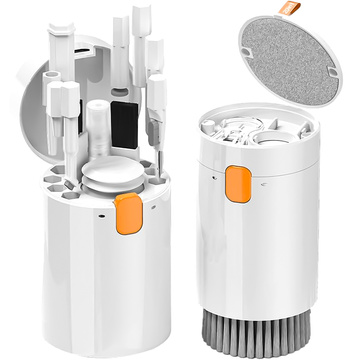 Чистячий набір 20в1 для чищення клавіатури телефону, навушників, багатофункціонального очищувача, щітки, Alogy Set, білий