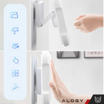 Waterproof case for 4-7" phone shower Holder Case case stand Alogy Waterproof White