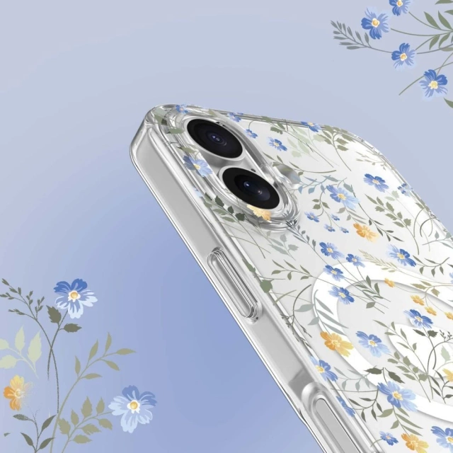 Etui do iPhone 16e Tech-Protect FlexAir MagSafe Frühlingsblumen