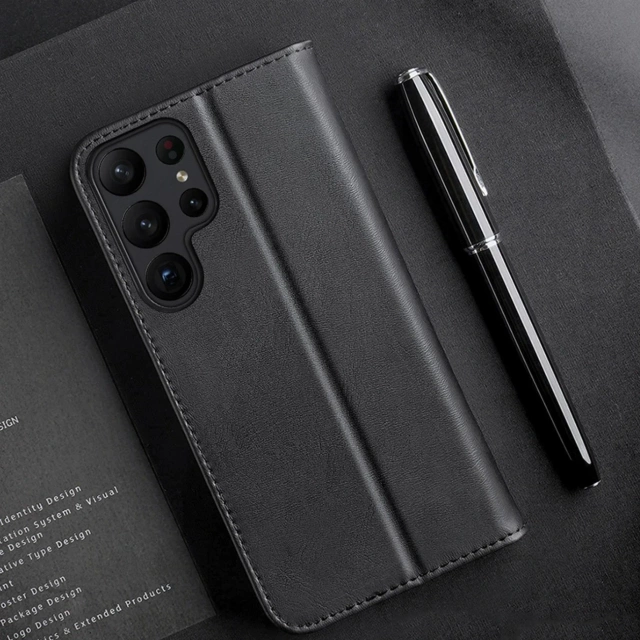 Etui ochronne Dux Ducis Hivo do Samsung Galaxy S23+ Plus pokrowiec z klapką portfel podstawka blokada RFID czerwone