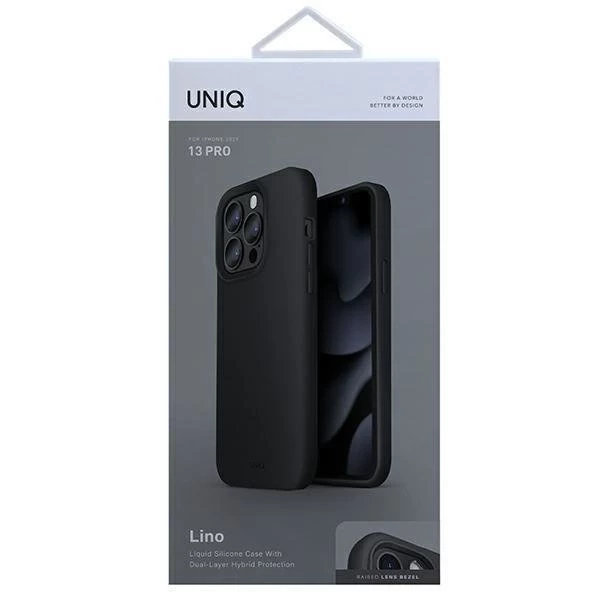 UNIQ puzdro Lino iPhone 13 Pro / 13 6,1 "čierne / atramentovo čierne