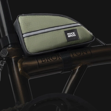 Rockbros 0.8L Triangle Bike Frame Bag – Brown