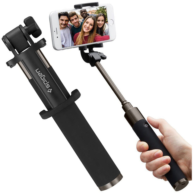 Selfiestick Spigen S530W Czarny/Schwarz Bluetooth 000SS21746