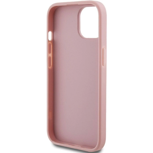 Originální pouzdro GUESS Hardcase GUHCP15SHG4SGP pro iPhone 15 (Fixed Glitter Big 4G / růžové)