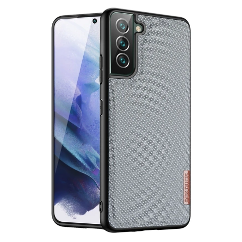 Kryt puzdra Dux Ducis Fino pokrytý nylonovým materiálom Samsung Galaxy S22 (S22 Plus) modrý
