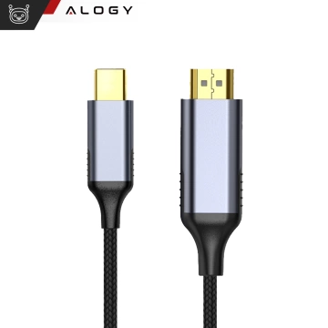 Kabel USB-C na HDMI Alogy HUB adaptér 4K 60HZ 200cm 2m černý