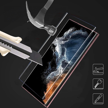 Tvrdené sklo Glastify UVTG 2-PACK pre Samsung Galaxy S23 Ultra Clear