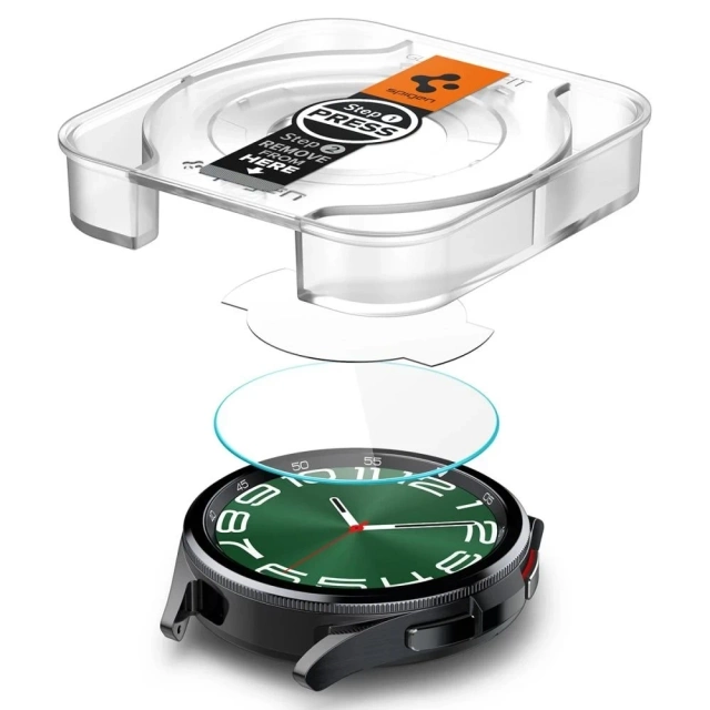 Spigen Glas.tr ”Ez-Fit” 2-Pack загартоване скло для Samsung Galaxy Watch 6 Classic (47 мм) прозоре