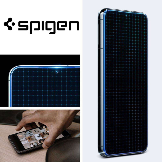 2x Tempered Glass Screen Protector Spigen Glas.Tr "EZ FIT" for Samsung Galaxy S23 Plus Clear