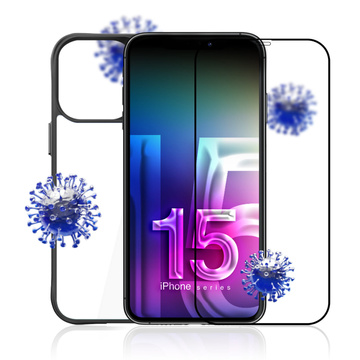 Case glass screen lens for iPhone 15 Pro Max Set 3mk Comfort Set 4in1 case lens tempered