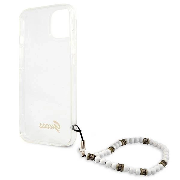 Guess GUHCP13MKPSWH iPhone 13 6,1" Transparente Hardcase White Pearl