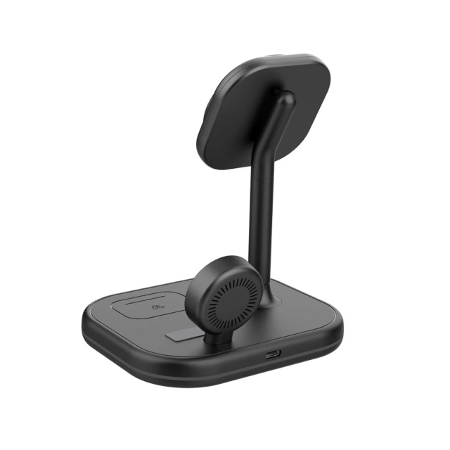 QI15W-A27 3IN1 Magnetic MagSafe Wireless Charger для iPhone/AirPods/Watch Black