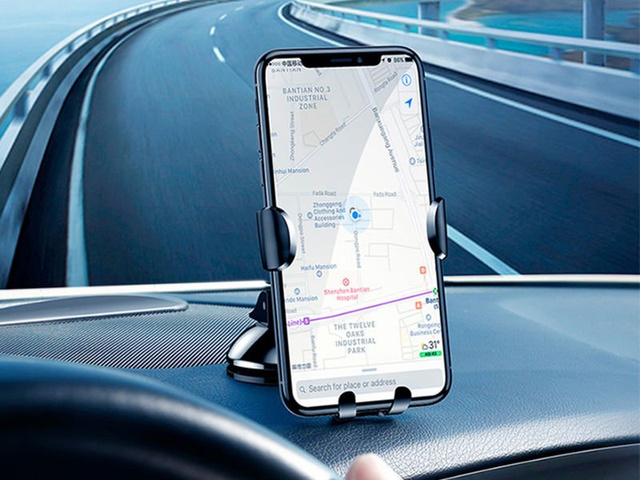 Baseus gravitational car holder for Osculum Type Black cockpit