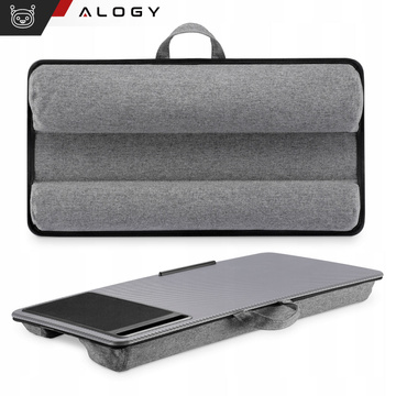 Laptop table stand phone holder mouse pad for bed Alogy portable desk with pillows