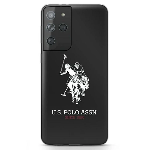 US Polo Shiny Big Logo phone case for Samsung Galaxy S21 Ultra black/black