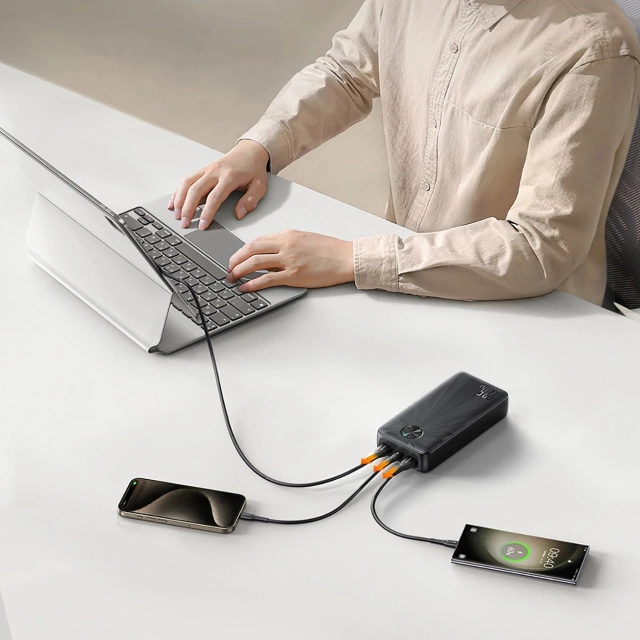 Joyroom 20000mAh Powerbank USB-C USB-A 22,5 Вт - чорний
