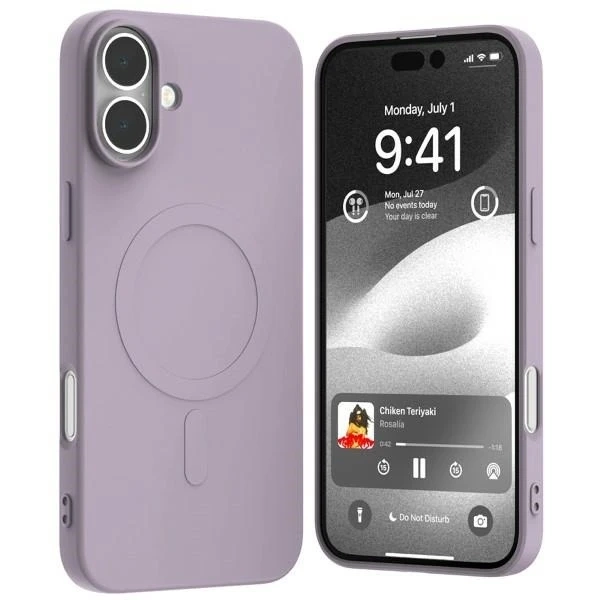 Mercury MagSafe Semi-Silicone Case for iPhone 16 Plus 6.7" Lilac Purple