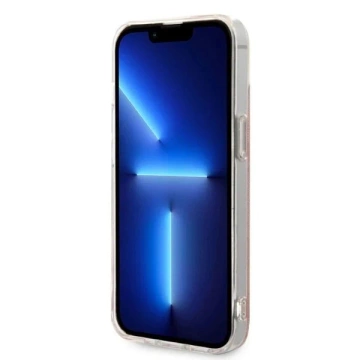 Zestaw Guess GUBPP14SH4EACSP Case Charger iPhone 14 6,1" różowy/рожевий жорсткий чохол 4G Print MagSafe